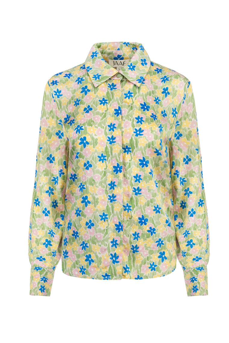 Relaxed shirt in Meadow print